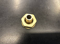 Гайка СП21,8LH зі штуцером 9 мм на пропановий вентиль (балон) (латунь)