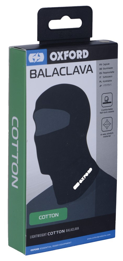Підшоломник Oxford Balaclava Cotton чорний