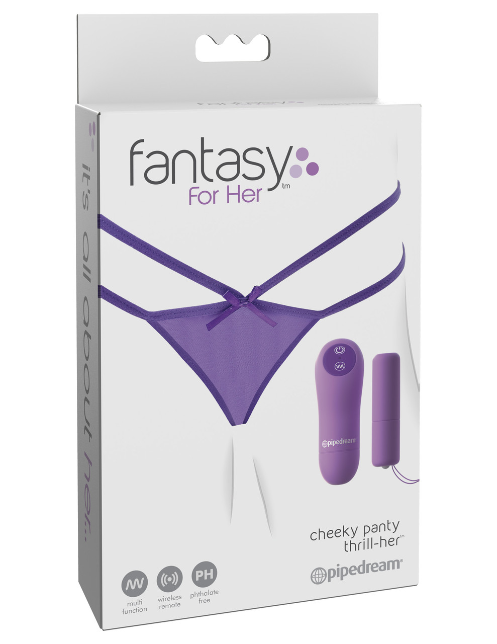 Вибротрусики Fantasy For Her Cheeky Panty Thrill-Her от Pipedream, фото 1