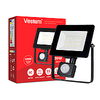 Прожектор LED Vestum с датчиком движения 20W 2 000Лм 6500K 175-250V IP65