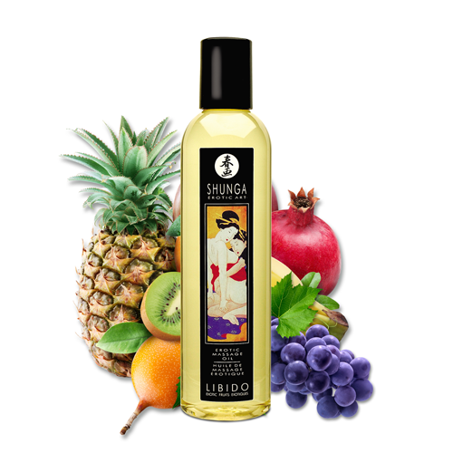 Масажна олія Shunga Erotic Massage Oil з ароматом екзотичних фруктів 250мл