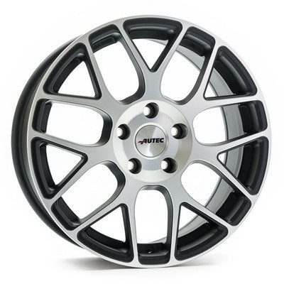 AUTEC Hexano R18 W8 PCD5x112 ET48 DIA70.1 MATT BLACK POLISHED