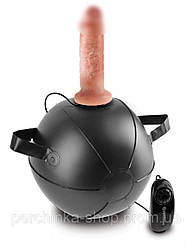 Надувний м'яч з вібрацією The King Cock Vibrating Mini Sex Ball від Pipedream