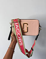 Женская Сумка Marc Jacobs Logo Pink Yellow