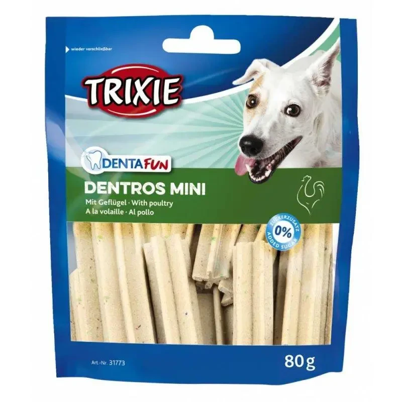 Trixie  Dentros Mini 80г жувальні палички з птиці собак дрібних порід і цуценят, фото 1