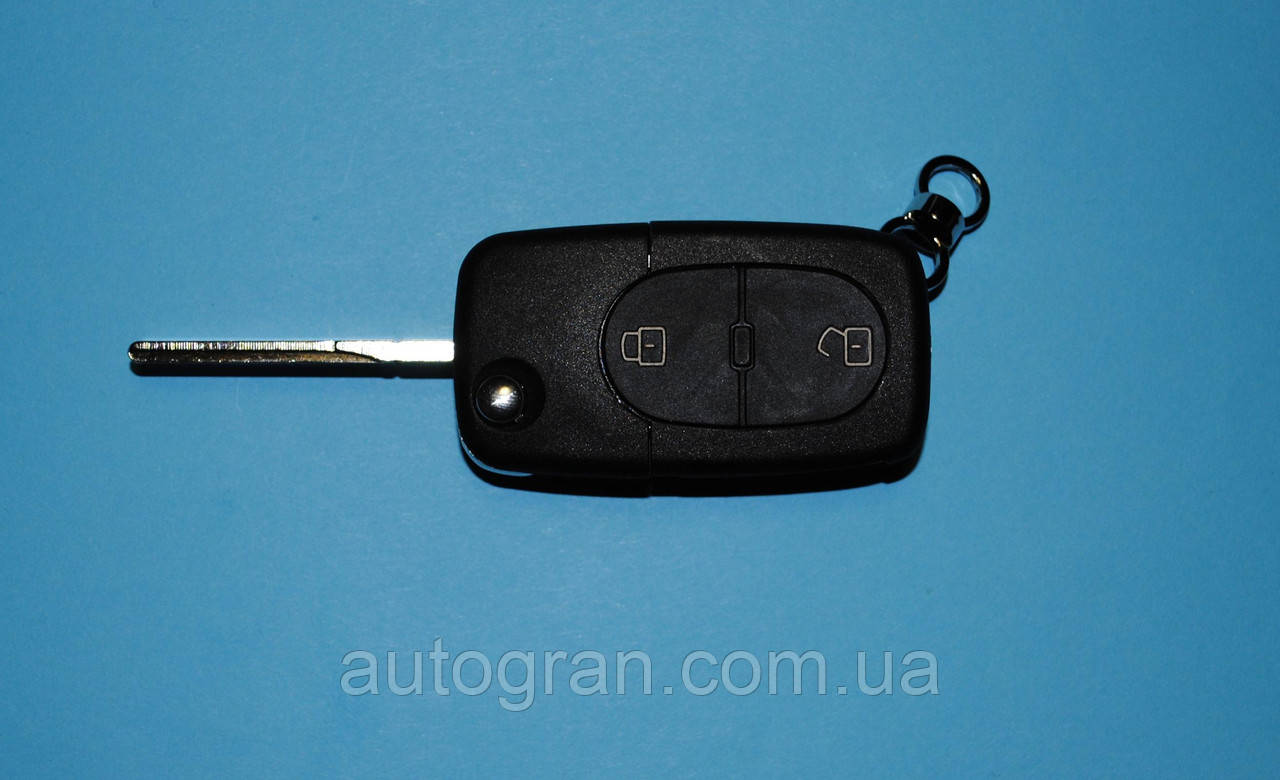Корпус викидного ключа Volkswagen 2 кнопки старий тип під 2 батарейки
