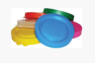 Кришка капронова пластикова на банку (упаковка 500 шт) кольорова