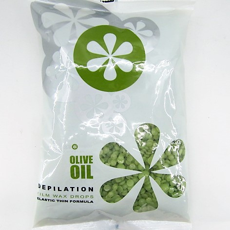 Віск гарячий у гранулах Simple Use Beauty з додаванням полімеру 800 гр OLIVE OIL, фото 1