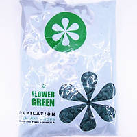 Віск гарячий у гранулах Simple Use Beauty з додаванням полімеру 800 гр FLOWER GREEN