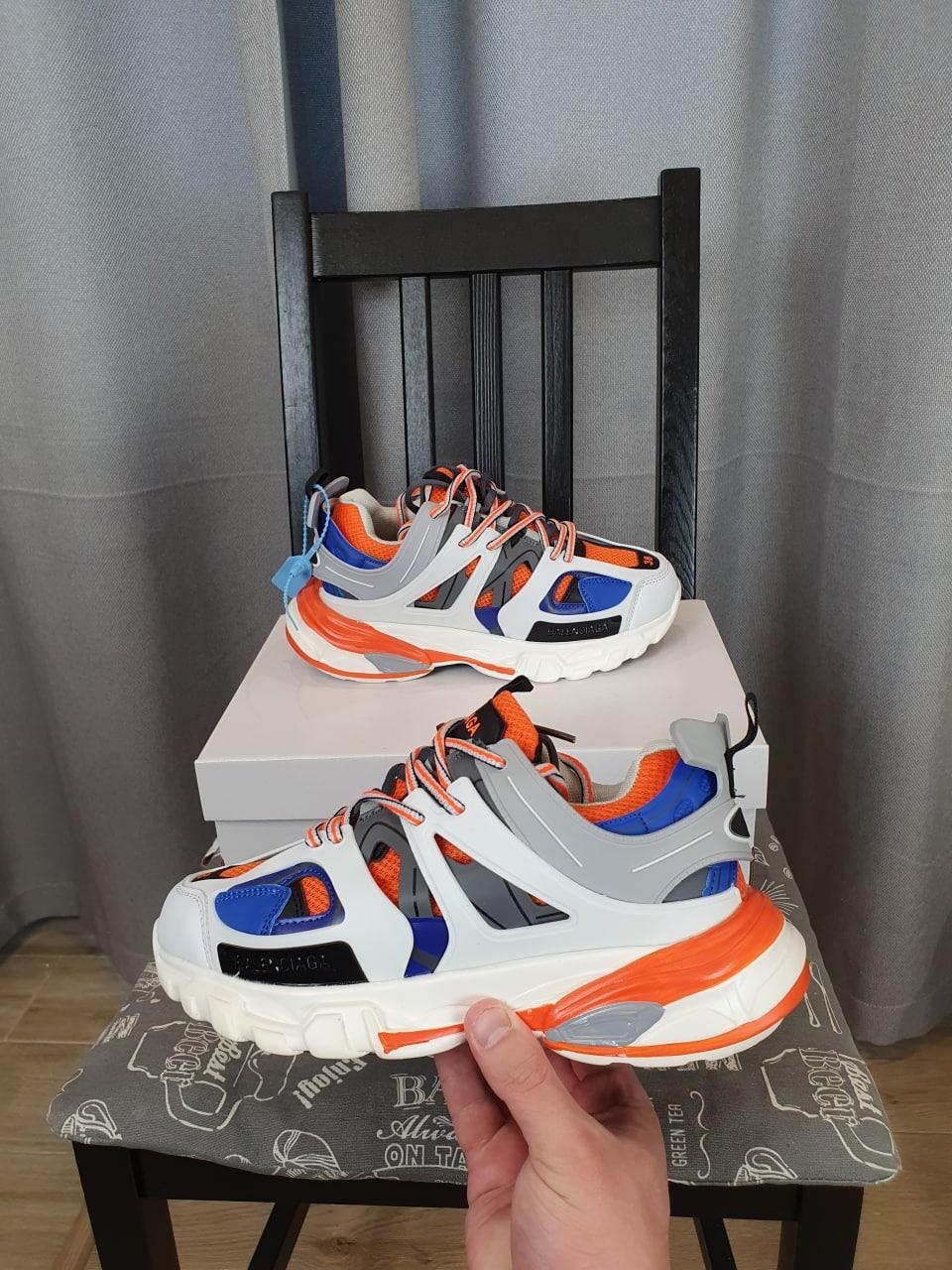 Жіночі кросівки Balenciaga Track Trainers White Blue Orange