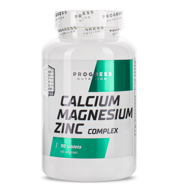 Progress Nutrition Calcium Magnesium Zinc Complex 90 tab