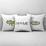 Подушка 35*35 см Home. Патріотична подушка Home, фото 2