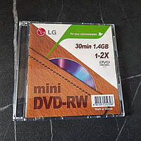 Mini 8 см LG DVD-RW диски на видеокамеру 30 min 1,4 гб