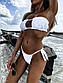 Роздільний купальник бандо з ліфом - шторки, на зав'язках (р. S, M) 77KP639, фото 2