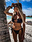 Роздільний купальник бандо з ліфом - шторки, на зав'язках (р. S, M) 77KP639, фото 6