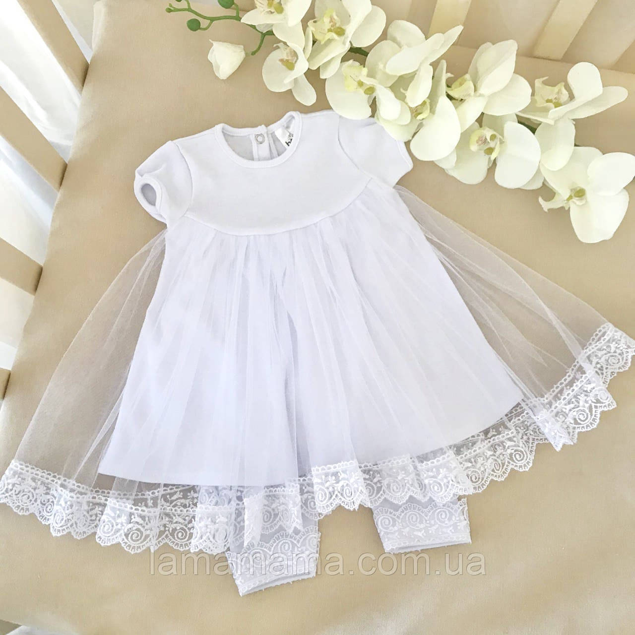 Святковий комплект "Діва Марія-4" к.р. Туніка, лосини Інтерлок, фото 1