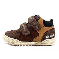 Детские кожаные ботинки KicKers р 19
