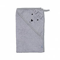 Полотенце детское махровое Bear 100x100, grey, серый