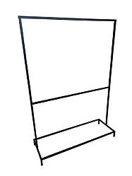 Універсальна стійка розбірна, вішалка для одягу 1710*400*1200 мм. Рейл для дому, магазину, шоуруму, складу