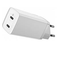 Универсальное сетевое зарядное устройство Baseus 65W Wall Charger GaN2 Lite CCGAN2L-E02 (Белое)