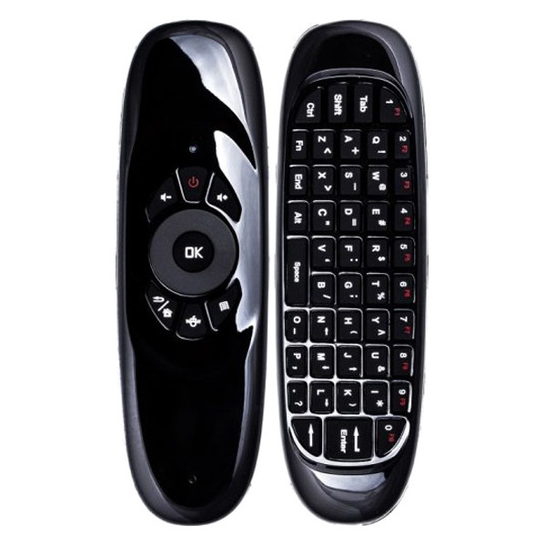 Пульт с гироскопом и клавиатурой QWERTY Vontar Air Mouse C120 (Черный) - фото 2 - id-p1643524357