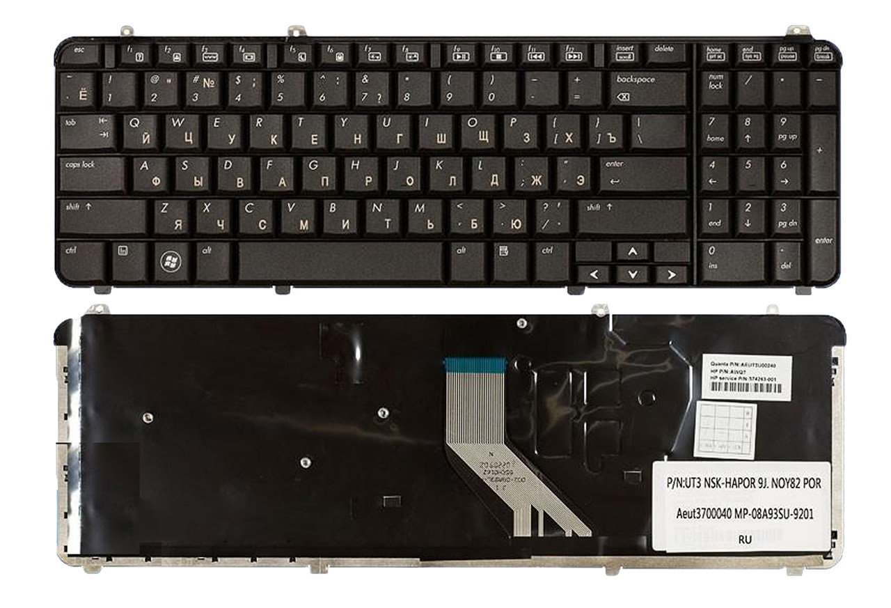 Клавіатура HP Pavilion DV6T-1000, матова (518965-251) для ноутбука для ноутбука