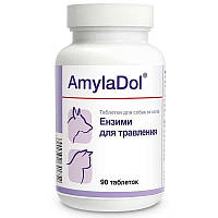 Добавка для собак и кошек АмилаДол (AmylaDol) 90 таблеток Дольфос (DOLFOS) для поджелудочной