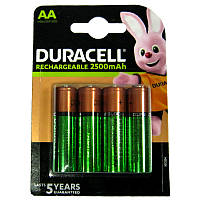 Аккумулятор AA Duracell 2500mAh NiMH , 1шт (блистер по 4шт) HR6