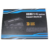 Переходник ATcom сплитер HDMI 4port (1вход-4выхода ) поддержка UHD 4K