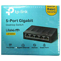 Свитч TP-Link 5 портов LS1005G ,Gigabit Switch 5port 10/100/1000Mbps