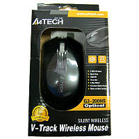 Беспроводная мышка A4Tech G3-200NS Black,V-Track USB(Бесшумная)