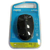 Беспроводная мышка Bluetooth+радио RAPOO M100 (dark-grey)