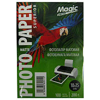 Фотобумага Magic A6 Inkjet Matte Paper 100л 200г/м2 матовая(10х15 см)