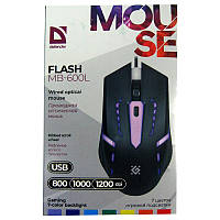 Компьютерная мышка Defender MB-600L Gaming USB, Blacklight, 1200dpi