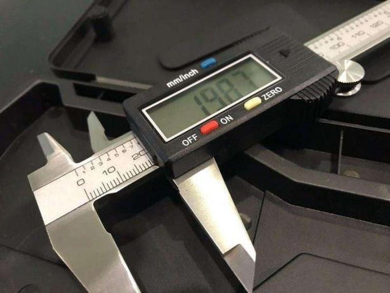 Штангенциркуль Digital Caliper цифровий електронний 150 мм 0.1 мм Пластик Чорний