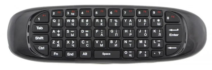 Пульт с гироскопом и клавиатурой QWERTY Vontar Air Mouse C120 (Черный) - фото 6 - id-p1643558897