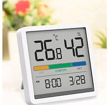 Годинник-гігрометр Xiaomi Miiiw Temperature Humidity Clock NK5253 (Білі), фото 3