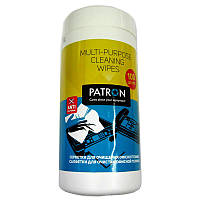 Очисні серветки PATRON F3-028 для орг.техніки (банка 100 шт.)