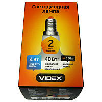 Лампочка светодиодная Videx R39e 4W E14 4100K (VL-R39e-04144)