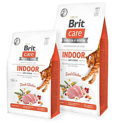 Brit Care(Брит Кеа)GrainFreeIndoor Anti-Stress - Беззерновой корм для котів, що живуть в приміщенні (курка) 2кг