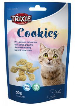 Ласощі для котів Trixie Cookies Печиво для котів з дососем і котячою м'ятою, фото 1