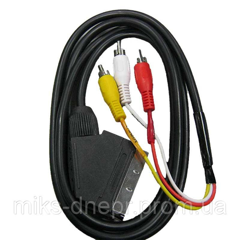 Кабель SCART / 3RCA 1.2m — Купить Недорого на Bigl.ua (1643547074)