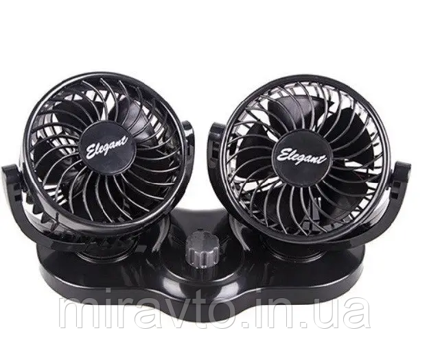 Автомобільний вентилятор 24V 4"x 2 Elegant (101 546) Подвійний, на скотчі
