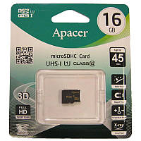 Карта памяти micro-SDHC16Gb (UHS-1) Apacer Class10 no box up to 45Mb/s