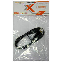 Кабель Maxxter HDMI-HDMI 0,5m ver1.4 , black