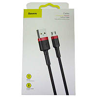 Кабель Baseus USB / microUSB Cafule , 1.5A , 2.0m , red+black, двухсторонний