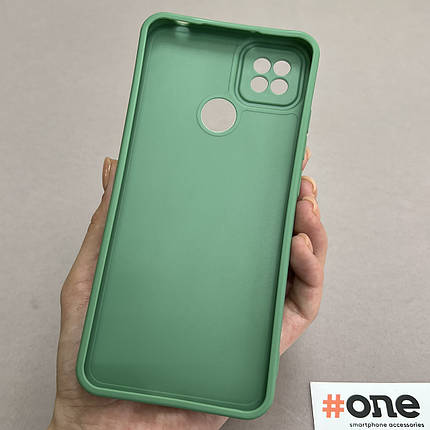 Чохол для Xiaomi Redmi 9C силіконовий із закритою камерою чохол на телефон сяомі редмі 9с зелений W7N, фото 3