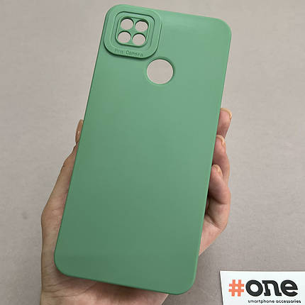 Чохол для Xiaomi Redmi 9C силіконовий із закритою камерою чохол на телефон сяомі редмі 9с зелений W7N, фото 1