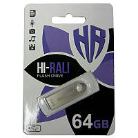 Флеш память 64Gb Hi-Rali Shuter Silver USB 3.0