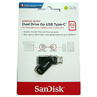 Флеш память 64Gb SanDisk Ultra Dual Go Type-C / USB3.1 (150Mb/s)